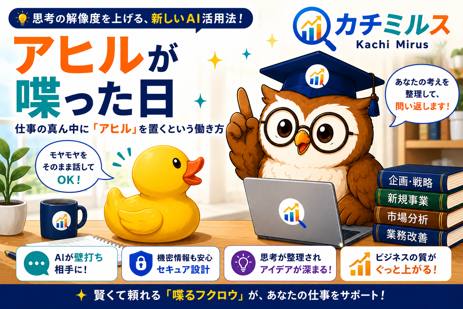 アヒルが喋った日｜仕事の真ん中に「アヒル」を置くという働き方